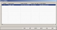 Enter Agent Profile from the Tools Menu.